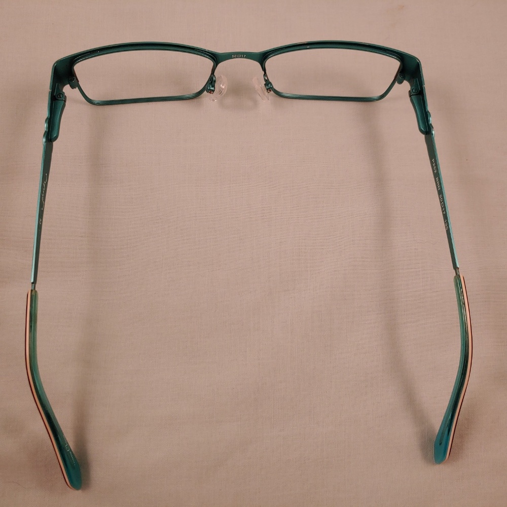 PHOEBE COUTURE Rx Eyeglass Frames Brown Metal Rims - Picture 4 of 8
